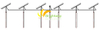 150 كيلو وات من شمسية ترتبط Tilt Single Tracker Plant Solar PV مع نظام المونينج