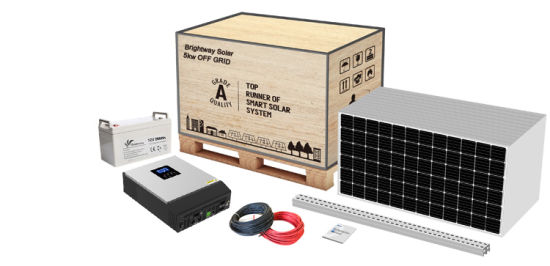 3KW 5KVA Solar System 450W Solar Plans Generation System بطارية الليثيوم