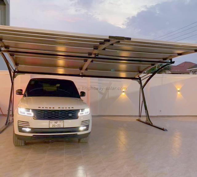 مرآب PV PV مزدوج للماء Brightway مع نظام وقوف السيارات الصديق للسيارات الشمسية