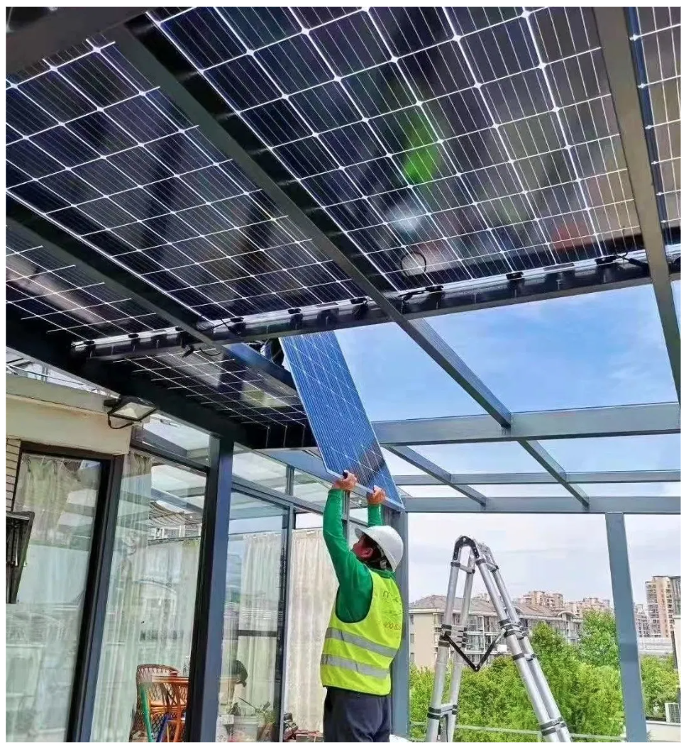 Brightway Solar 590W الألواح الكهروضوئية أحادية الجبال للتجارية
