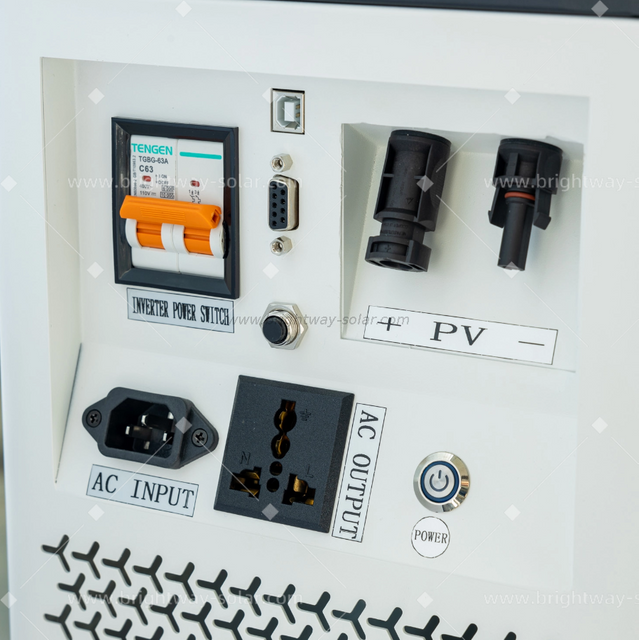 Brightway 2kw العاكس كله في نظام بطارية تخزين الطاقة الشمسي واحد 2.56 كيلو واط مع MPPT