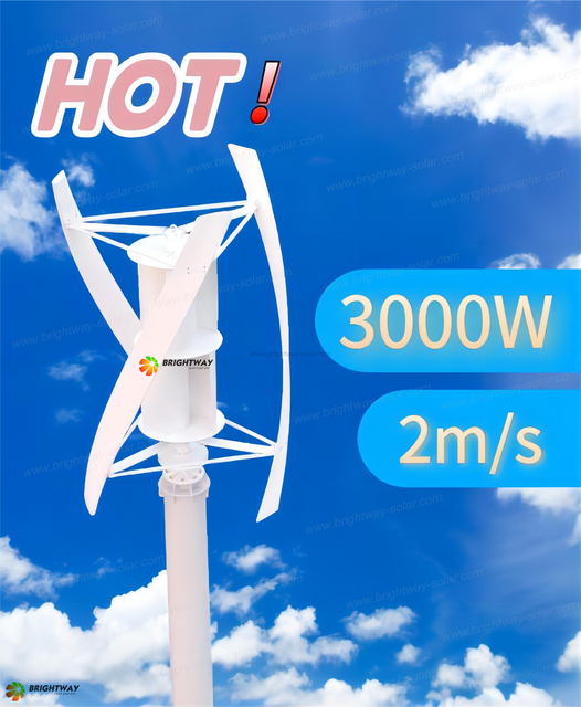 Brightway 3KW توفير الطاقة توربينات الرياح 