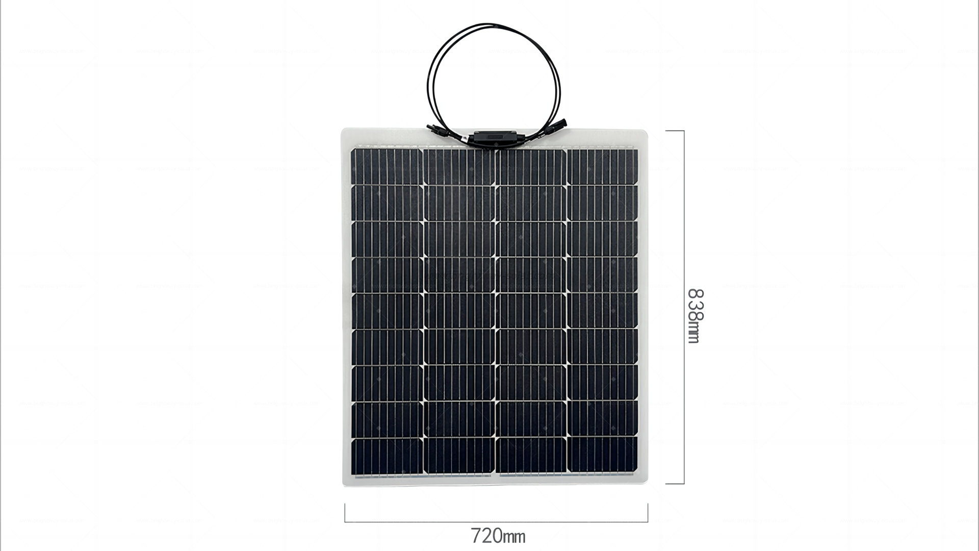 Brightway Solar 100W 20.16V أحادي البلورية المرن