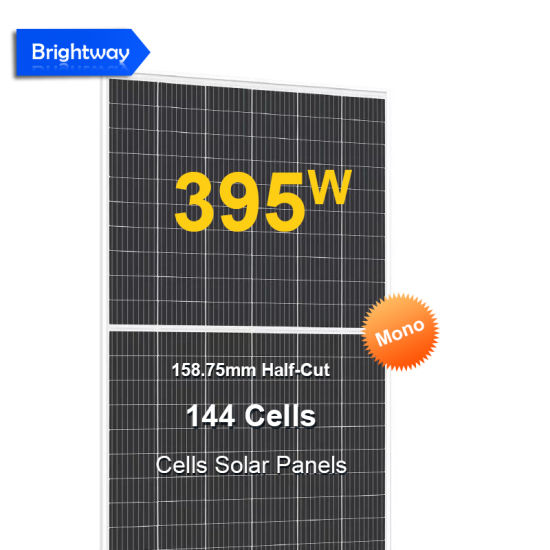 395W MONO PERC 158.75MM GP HALD CUT TIER 1 لوحات الطاقة الشمسية 144 خلية