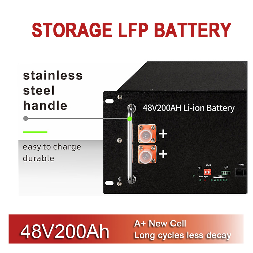 بطارية الليثيوم 48V200AH 51.2V 200AH نظام تخزين الليثيوم أيون