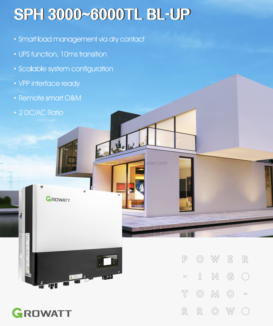 Growatt 5KW Growatt Hybrid inverter في Off Grid Heldter Solar Hybrid Solar Heldter