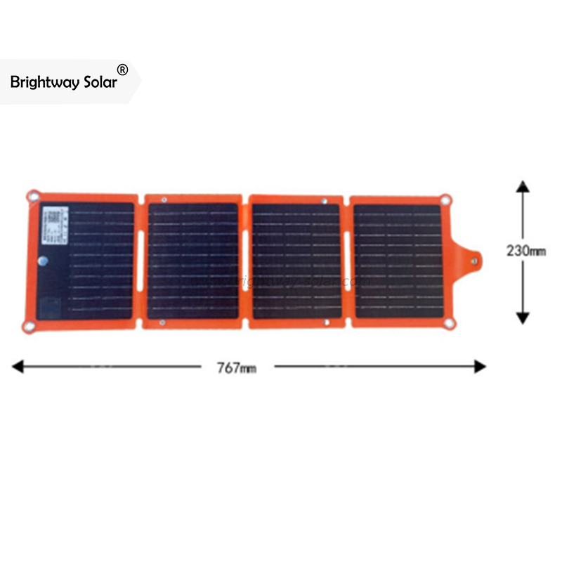 لوحة الطاقة الشمسية المحمولة في Brightway 20W أعلاه لشحن الهواتف الذكية