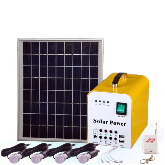 نظام الطاقة الشمسية المصغرة مع ضوء 3W LED للمنزل