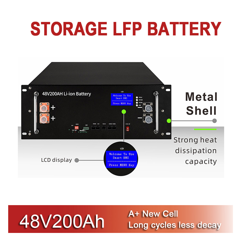 بطارية الليثيوم 48V200AH 51.2V 200AH نظام تخزين الليثيوم أيون