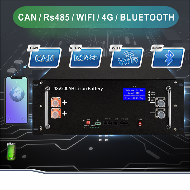 بطارية الليثيوم 48V200AH 51.2V 200AH نظام تخزين الليثيوم أيون