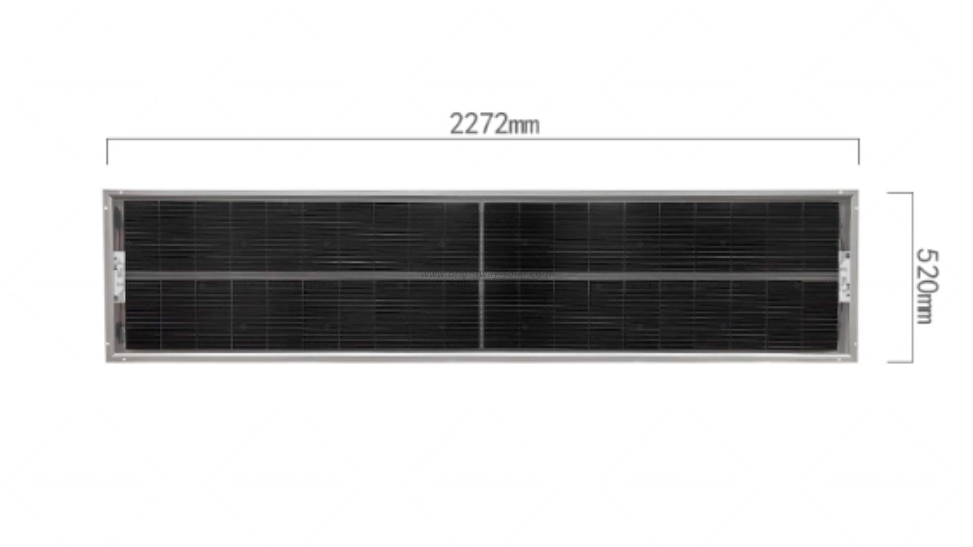 200W BIPV 双玻 （2） 加尺寸加 logo