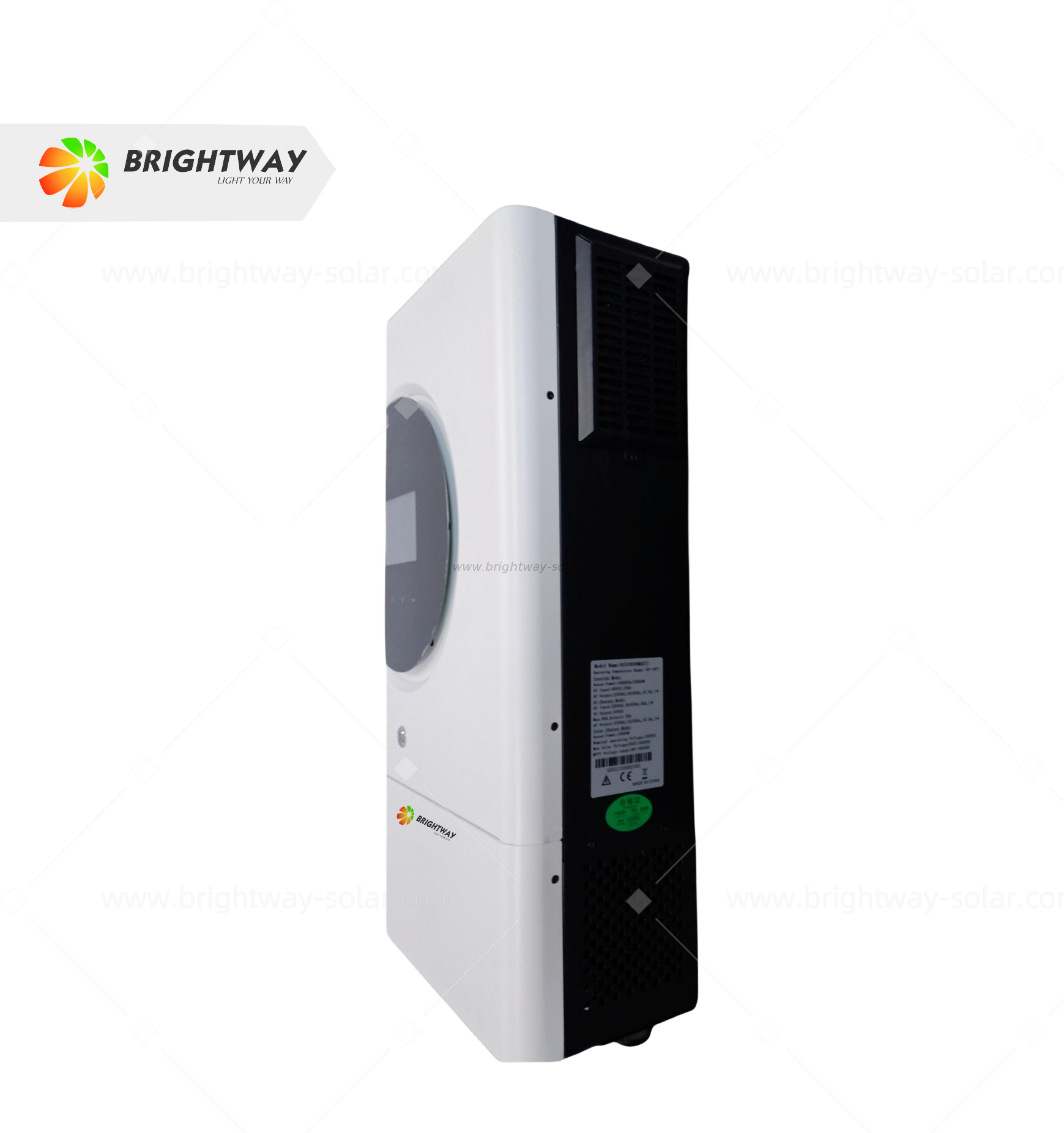 Brightway 8kw 230V Solar Off Houndter مع مجموعة بطارية LifePo4 48V