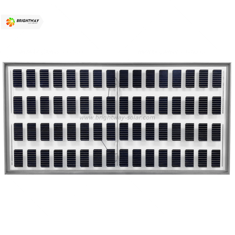 Brightway شفاف BIPV مزدوج الزجاج الكهروضوئية لوحة الطاقة الشمسية 200W