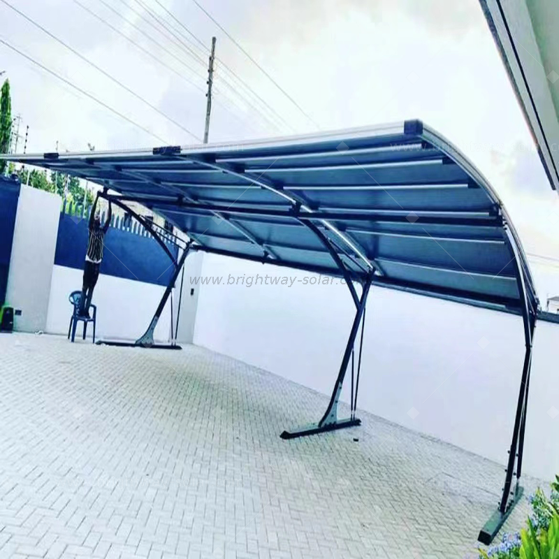 Brightway Solar Best Quality Triple Carport Solar Solar System Aluminium Carport 