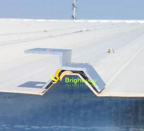 AAJ023 Clamping Aluminium لتركيب نظام الطاقة الشمسية الصلب ملون السقف