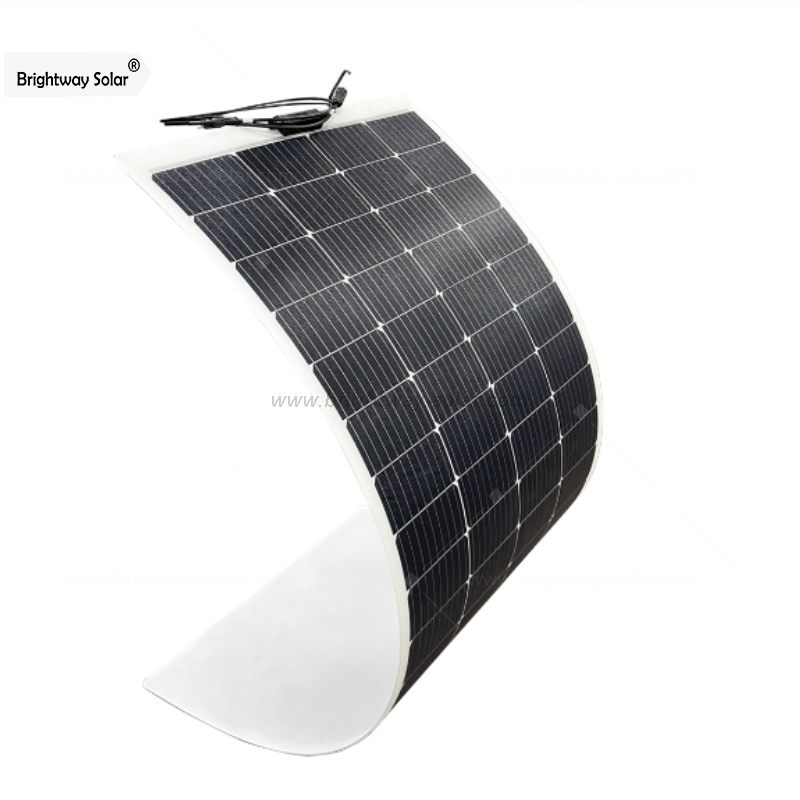 لوحة الطاقة المتجددة 200W Brightway Solar 200W لخلايا السيليكون أحادية البلورة لوحة شمسية مرنة
